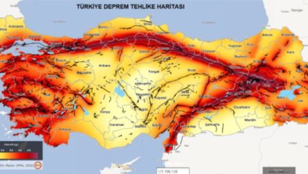 Türkiye’nin zelzele risk haritası: Tehlike altındaki bölgeler