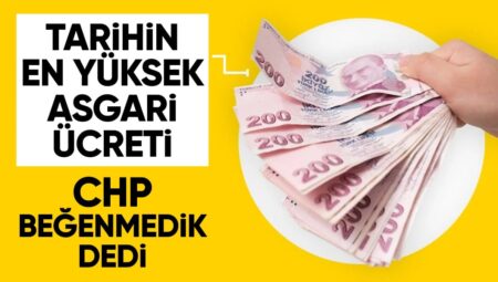 Yeni asgari ücret Cumhuriyet tarihinin en yükseği! CHP’den ilk yorum geldi
