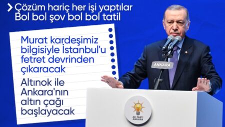 Cumhurbaşkanı Erdoğan’dan muhalefete: Bol bol şov ve tatil yaptılar