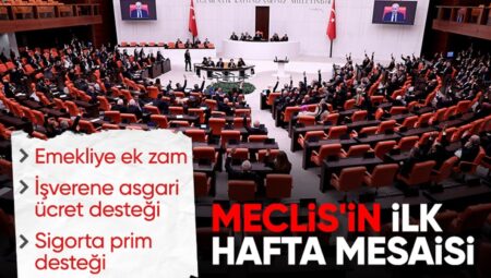 Emekliye zam bu hafta Meclis Genel Kurulu’nda görüşülecek