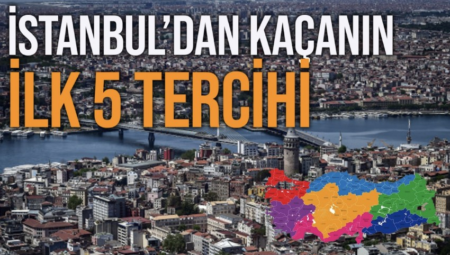 İstanbul’dan göç edilen ilk 10 şehir arasında Kocaeli, Ankara, Tekirdağ, İzmir, Bursa, Sakarya ve Antalya yer alıyor