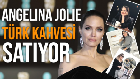 Moda sektörüne giren Angelina Jolie New York’taki mağazasına müşterilerine Türk kahvesi ikram ediyor