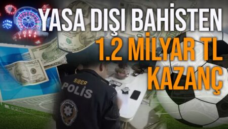Yasa dışı bahisçilere yönelik ‘Sibergöz-21’ operasyonunda 156 şüpheli yakalandı. 19 site açan dolandırıcıların işlem hareketleri 1,2 milyara ulaştığı tespit edildi
