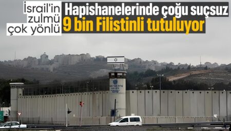 İsrail’deki hapishanelerde 9 bin Filistinli bulunuyor