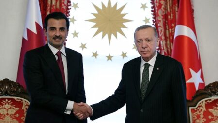 Erdoğan ve Katar Emiri Şeyh Al Sani arasında önemli görüşme gerçekleşti