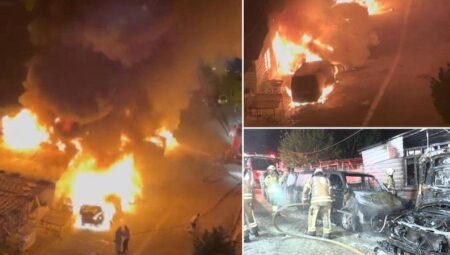 Esenyurt’ta Korkunç Yangın: 8 Araç ve İş Yeri Alev Alev Kül Oldu