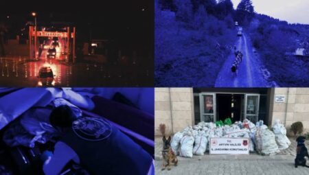 Artvin’de tarihin en büyük uyuşturucu operasyonu: Yarım ton esrar ele geçirildi