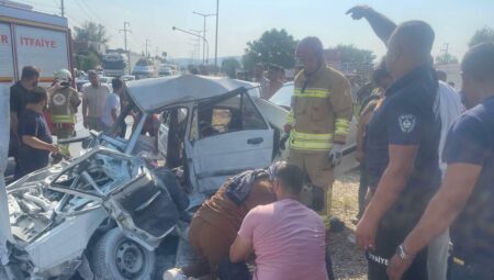 Manisa’da Feci Kaza: Yolcu Otobüsü ile Otomobil Çarpıştı, Bir Aile Hayatını Kaybetti