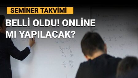 Öğretmenlerin Mesleki Seminer Takvimi Açıklandı!