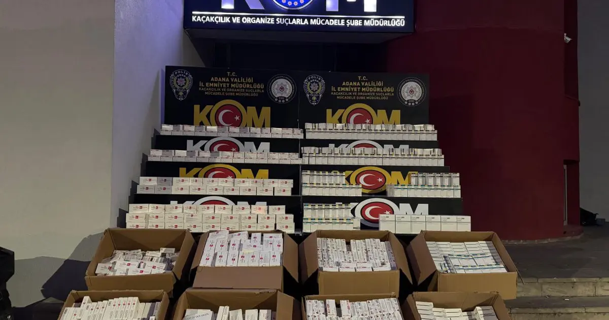 Adana’da Şok Operasyon: Binlerce Kutu Kaçak İlaç Ele Geçirildi!