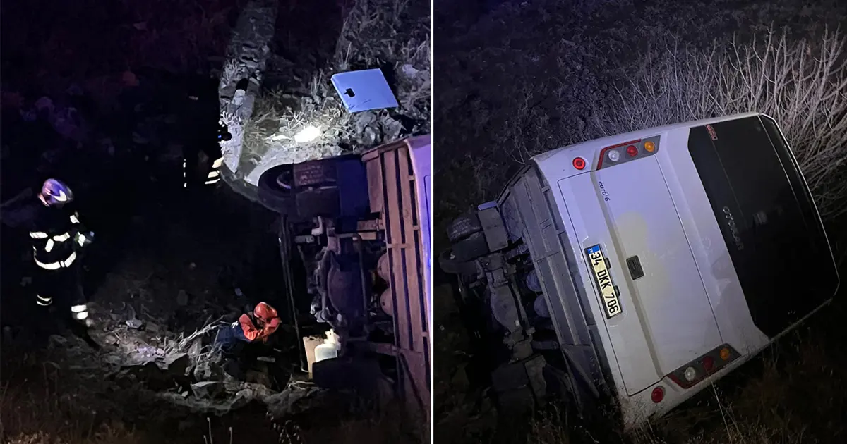 Uçurum Kenarında Facia: Madenci Servisi Düştü, 15 Yaralı!