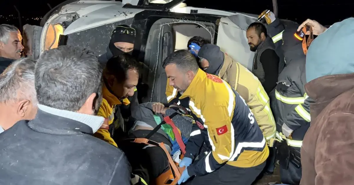 Kontrolden Çıkan Minibüs Şarampole Devrildi, Çok Sayıda Yaralı Var!