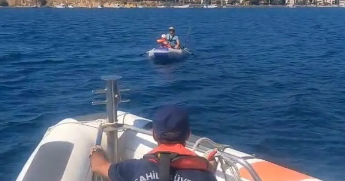 Şişme Botla Yüzlerce Metre Sürüklenen Yolcuların Korku Dolu Anları!