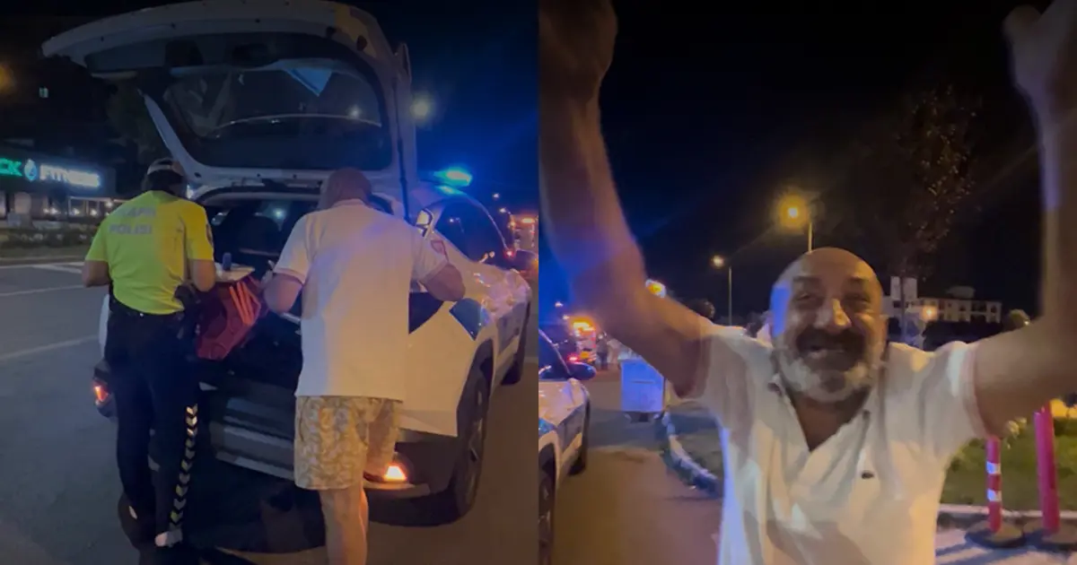 Ehliyetsiz ve Alkollü Yakalanan Sürücüden Şok Açıklama: “Bomba Gibiyim!”