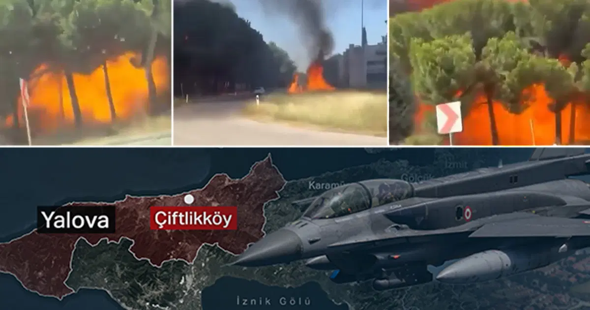 Yalova’daki F-16 Kazasına Dair Şok Edici Yeni Görüntüler Ortaya Çıktı!