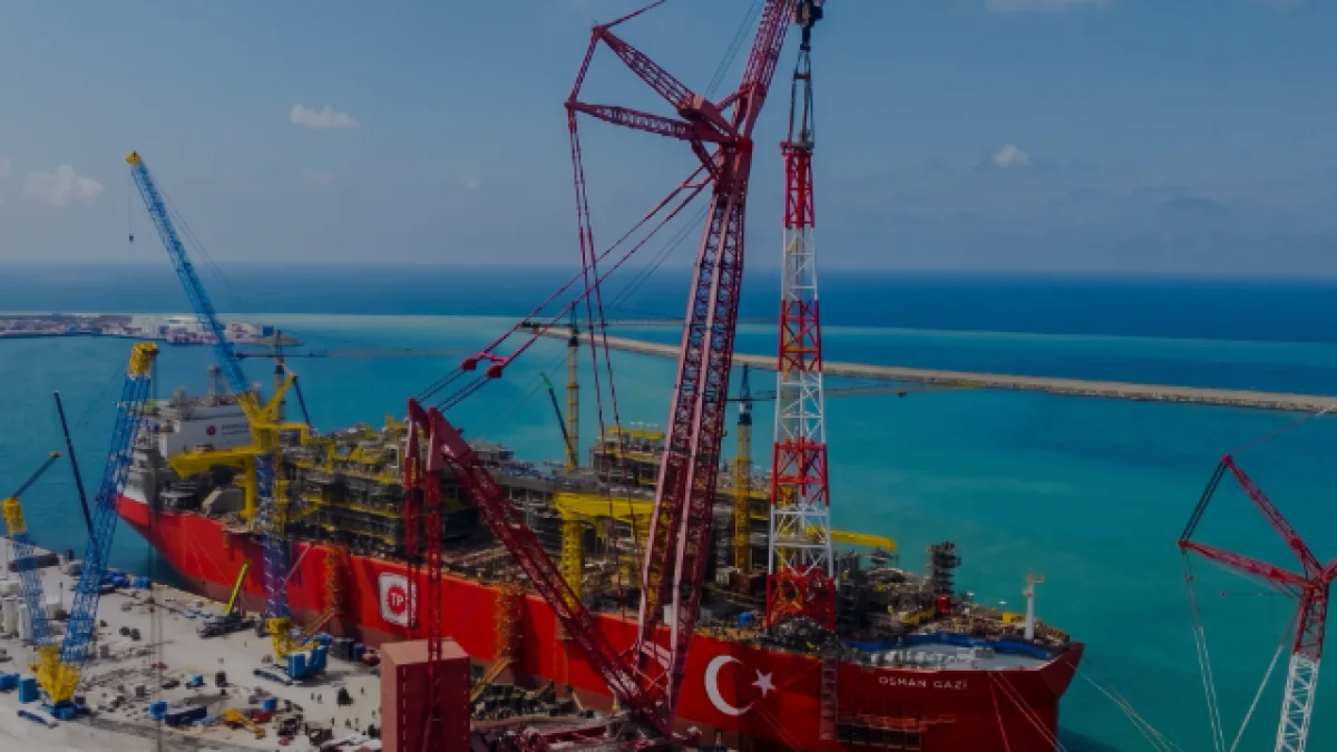 Osman Gazi Yüzer Üretim Platformunda Kritik Montaj Tamamlandı
