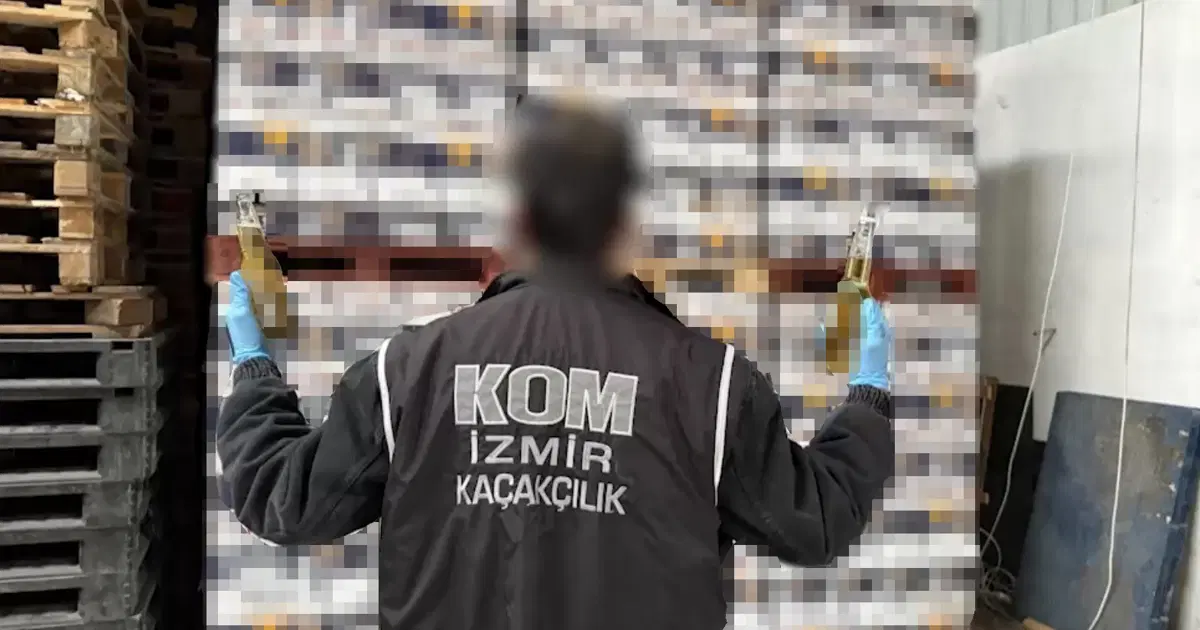İzmir’de Dev Kaçak İçki Baskını: 3.8 Milyon Liralık Mallar Ele Geçirildi!